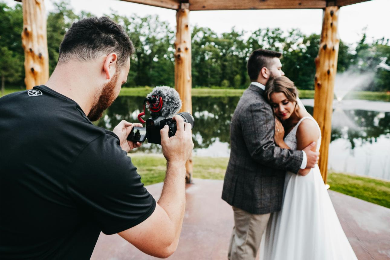 photographe, couple, mariage, nature